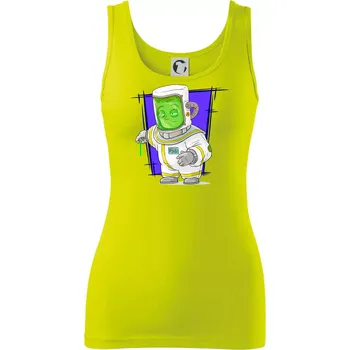 Vesmírný voják tmavě modrý - Dámské tílko - XS ( Limetková )