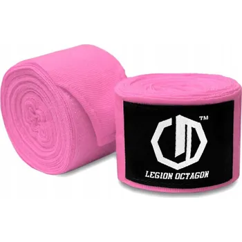 Omotávky / Bandáže boxerské OCTAGON LEGION 4m Růžové vel. UNIVERZÁLNÍ