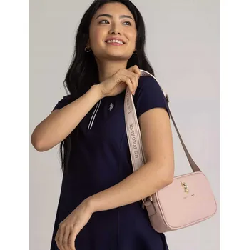 Kabelka U.S. Polo Assn. kabelka přes rameno eko kůže béžová