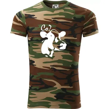Pánské tričko Zmatená kráva - Army CAMOUFLAGE - 2XL ( Hnědý maskáč )