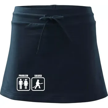 Dámská sukně Problém hasič - Sportovní sukně - two in one - L ( Námořní modrá (velmi tmavá - téměř černá) )