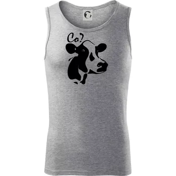 Pánská móda Zmatená kráva - Tílko pánské Core - XL ( Tmavě šedý melír )