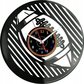 Hodiny Americký Fotbal HODINY NÁSTĚNNÉ DEKORATIVNÍ MODERNÍ VINYLOVÁ DESKA WI