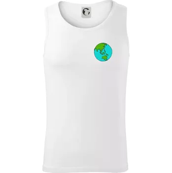 Planeta na prsu - Austrálie - Tílko pánské Core - 2XL ( Bílá )