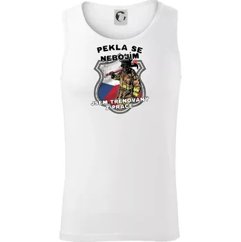 Pánské termoprádlo Hasič jsem trénovaný z práce - Tílko pánské Core - L ( Bílá )