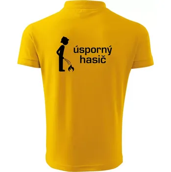 Pánská košile Úsporný hasič - Polokošile pánská Pique Polo 203 - XL ( Žlutá )