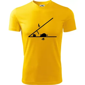 Chlapecké tričko Matematická myš - Dětské triko sportovní (dresovina) - 122 cm/6 let ( Žlutá )