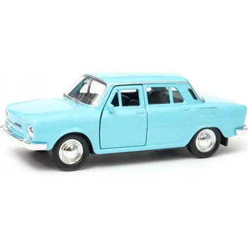 autíčko Škoda 100 1:34 model WELLY modrá