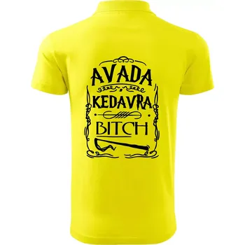 Pánská košile Harry - Avada Kedavra - Polokošile pánská Pique Polo 203 - 5XL ( Citrónová )