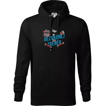 Pánská mikina Bezvadnej trenér hasičů - Mikina pánská Cape s kapucí - 5XL ( Černá )