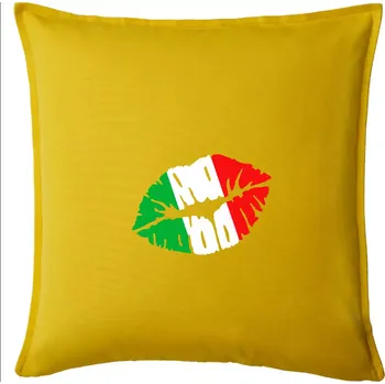 Polštář Itálie kiss - Polštář 50x50 - 50x50 - Pouze potah ( Žlutá )
