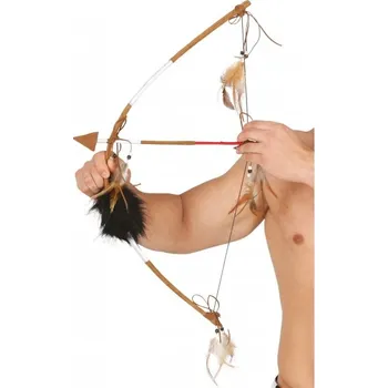Karnevalový doplněk Guirca SET Luk a šíp indiánský 60 cm