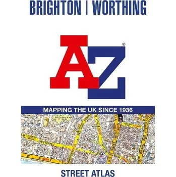 Cizojazyčná kniha Brighton and Worthing A-Z Street Atlas - A-Z Maps