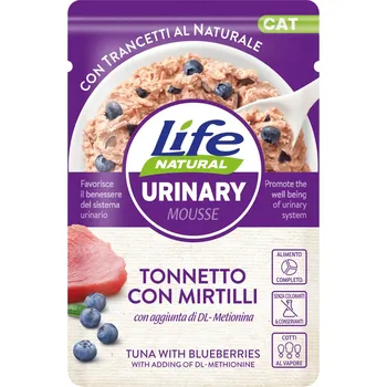 Krmivo pro kočku Life Cat Natural Mus Urinary kapsička 70g - Tuňák + Borůvky