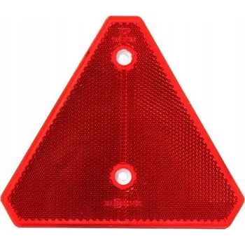 Výstražný červený odrazový trojúhelník WAŚ pro přívěs, návěs, odtahovku
