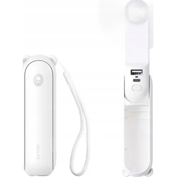 Domácí ventilátor Mini ventilátor Jisulife Ruční malý ventilátor bílý