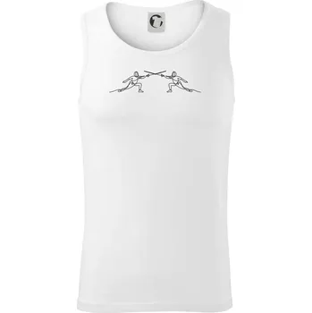 Šermířský souboj - Tílko pánské Core - 2XL ( Bílá )