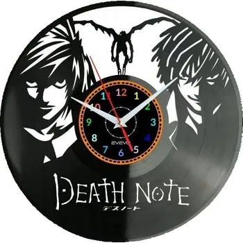 Hodiny Death Note Nástěnné Hodiny Vinylová Deska Moderní Dekorativní U