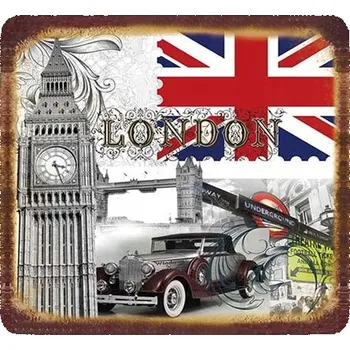 Obraz Plechová cedule Londýn
