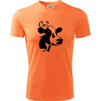 Pánské tričko Zmatená kráva - Pánské triko Fantasy sportovní (dresovina) - 2XL ( Neon mandarine )