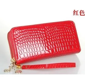 Peněženka Dámská módní peněženka se zipem | dámská peněženka, peněženka na mince - Červený