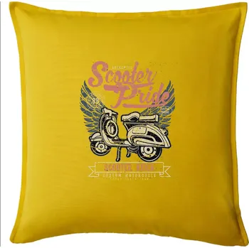 Polštář Scooter Pride - Polštář 50x50 - 50x50 - Pouze potah ( Žlutá )
