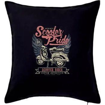 Polštář Scooter Pride - Polštář 50x50 - 50x50 - Pouze potah ( Černá )