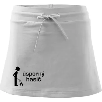 Dámská sukně Úsporný hasič - Sportovní sukně - two in one - L ( Bílá )