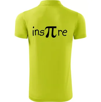 Pánská košile Inspire matematika - Polokošile Victory sportovní (dresovina) - M ( Limetková )