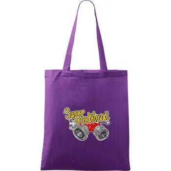 Super rozdělovač - Taška bavlněná - 42 x 38 cm ( Fialová )