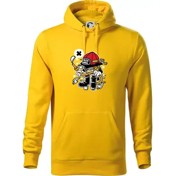 Pánská mikina Fajrákmen - Mikina pánská Cape s kapucí - 5XL ( Žlutá )