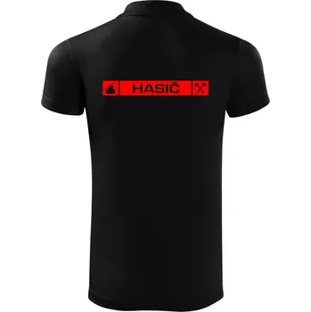 Pánská košile Hasiči přední znak - Polokošile Victory sportovní (dresovina) - 2XL ( Černá )