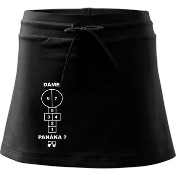 Dámské oblečení Dáme panáka? - Sportovní sukně - two in one - L ( Černá )