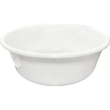 Kulatý miska ZTS Metalplast-Kalisz 1,2 l bílá
