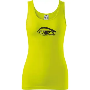 Párovy motiv - oko přimhouřené - Dámské tílko - XL ( Limetková )
