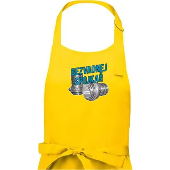 Kuchyňská zástěra Bezvadnej spojkař - Pánská zástěra na vaření - Univerzální velikost ( Žlutá )