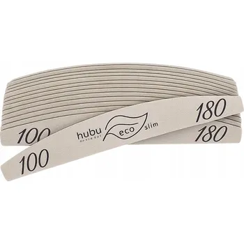 HUBU pilník na nehty ŁÓDKA SLIM 100/180, 100 ks , EKO