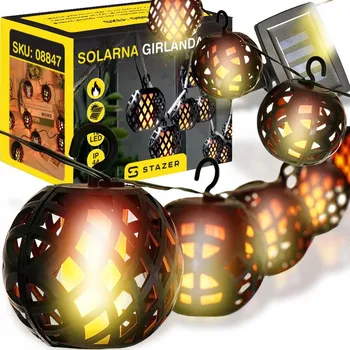 Venkovní osvětlení Girlanda Stazer 500 cm solární