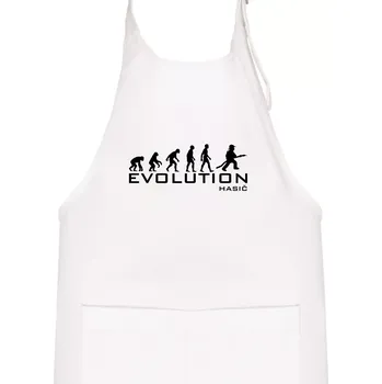 Kuchyňská zástěra Evolution Hasič - Dětská zástěra na vaření - Univerzální velikost ( Bílá )