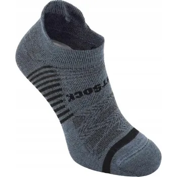 Pánské ponožky WrightSock CoolMesh II Šedé Ponožky na běhání z USA Velikost 37-41,5