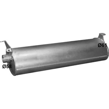 Tlumič výfuku Zadní tlumič výfuku POLMO 70.11
