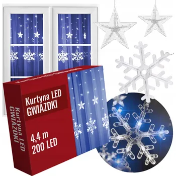 Vánoční dekorace Vánoční osvětlení na stromeček Lewer uvnitř 4,4 m 101 - 200 světel