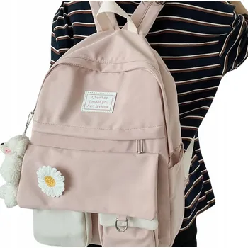 Školní batoh ŠKOLNÍ BATOH PRO TEENAGERKU VELKÝ A4 MODERNÍ STUDENTSKÝ BATOH