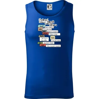 Chatovací slovník moderního seniora (Běžící češtinář) - Tílko pánské Core - M ( Královská modrá )