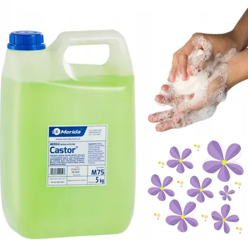 Mýdlo Tekuté mýdlo CASTOR 5kg, seledinové, květinové Merida M7S