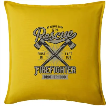 Polštář Rescue Firefighter - Polštář 50x50 - 50x50 - Pouze potah ( Žlutá )