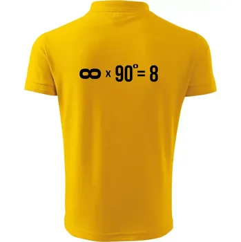 Pánská košile Nekonečno matematika - Polokošile pánská Pique Polo 203 - 2XL ( Žlutá )