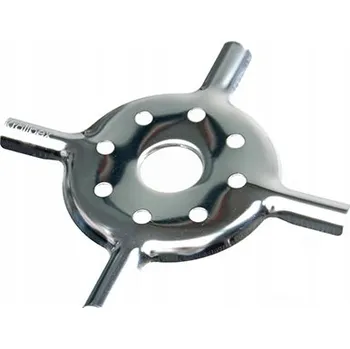 Křížový nástavec na plynový hořák z nerezové oceli Kralipex stříbrný