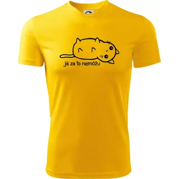 Chlapecké oblečení Já za to nemůžu - Dětské triko sportovní (dresovina) - 134 cm/8 let ( Žlutá )