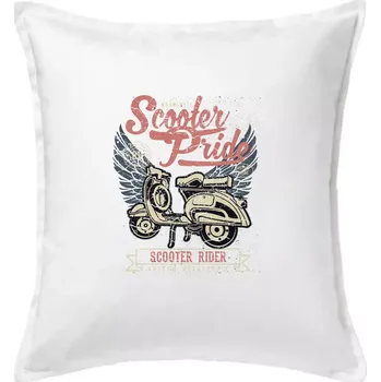Polštář Scooter Pride - Polštář 50x50 - 50x50 - Pouze potah ( Bílá )